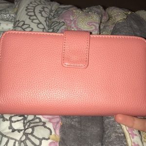 Leather designer wallet.